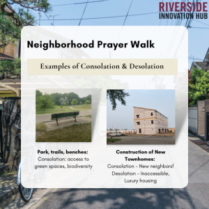 examples of neighborhood prayer walk